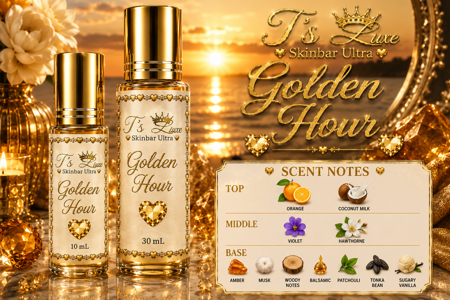 Golden Hour Luxe Perfume Roll On