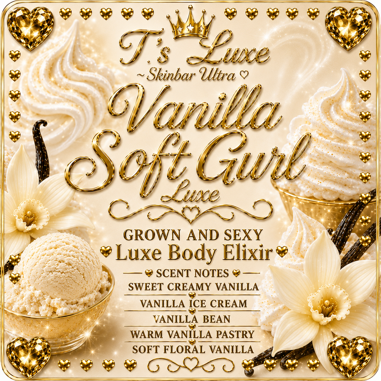 Vanilla Soft Gurl Luxe Luxurious Perfume Body Elixir
