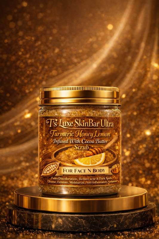 Turmeric Honey Lemon Infused With Cocoa Butter Whipped Scrub