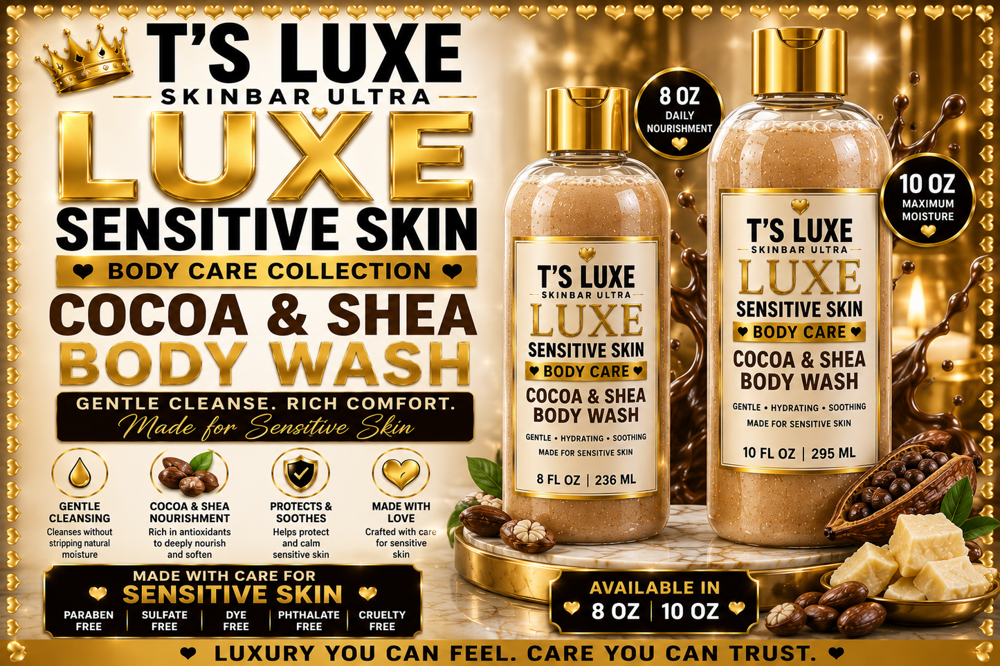 Cocoa Butter And Shea Body Wash