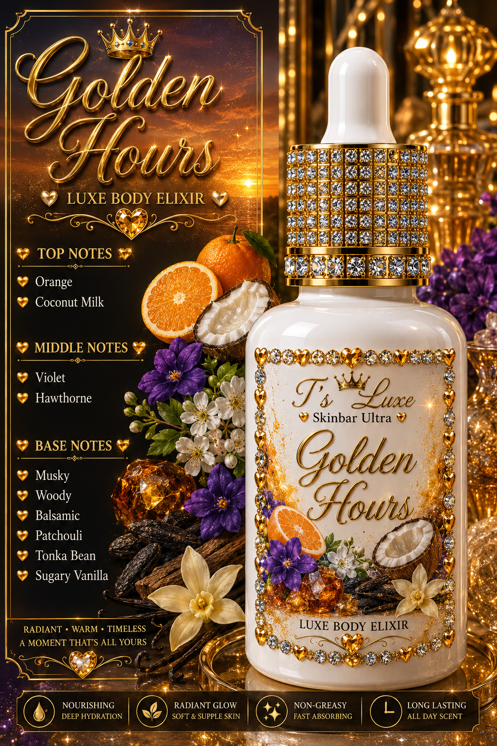 Golden Hour Luxe Perfume Body Elixir
