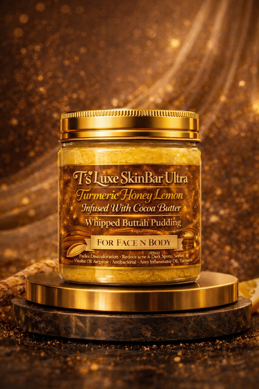 Turmeric Honey Lemon Buttah Pudding